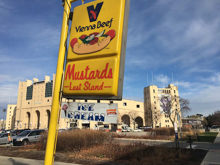 Mustard's Last Stand, located two blocks from Northwestern's Ryan Field, has been serving hotdogs, ice cream and fries for more than 50 years.